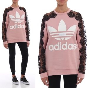 Adidas by Stella McCartney pink lace sweatshirt LIMITED EDITION size XS.